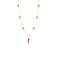 Collar Brand Mujer Suerte in Acero Cristallo 03NK033G - 03NK033G